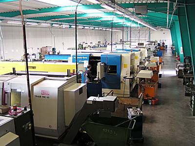 Production hall CNC-lathe